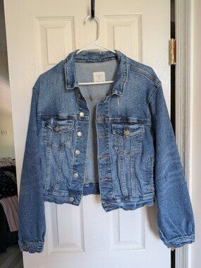 Bridge by GLY Denim Jacket Medium Wash Size L